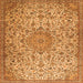Serging Thickness of Persian Orange Traditional Rug, tr3606org