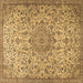 Square Machine Washable Persian Brown Traditional Rug, wshtr3606brn