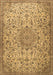 Machine Washable Persian Brown Traditional Rug, wshtr3606brn