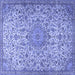 Square Persian Blue Traditional Rug, tr3606blu