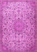 Machine Washable Persian Pink Traditional Rug, wshtr3606pnk