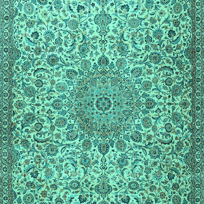 Machine Washable Persian Turquoise Traditional Area Rugs, wshtr3606turq