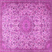 Square Persian Pink Traditional Rug, tr3606pnk