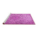 Sideview of Machine Washable Persian Pink Traditional Rug, wshtr3606pnk