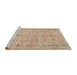 Sideview of Machine Washable Traditional Brown Rug, wshtr3607