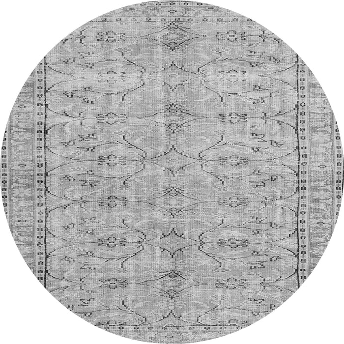 Square Persian Gray Traditional Rug, tr3607gry