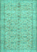 Persian Turquoise Traditional Rug, tr3607turq