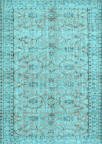 Persian Light Blue Traditional Rug, tr3607lblu