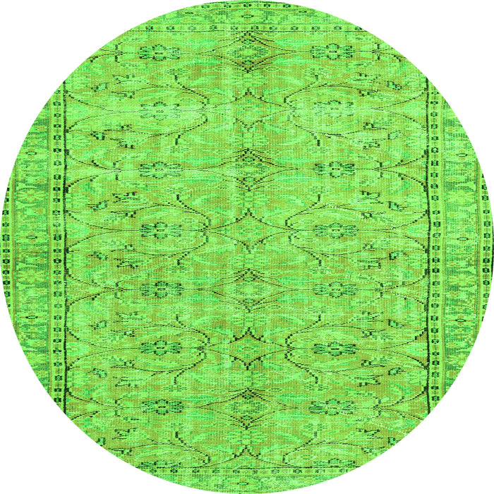 Machine Washable Persian Green Traditional Area Rugs, wshtr3607grn