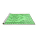 Sideview of Machine Washable Persian Emerald Green Traditional Area Rugs, wshtr3608emgrn