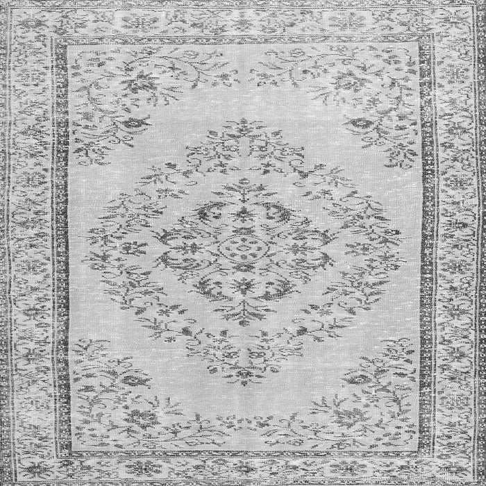 Serging Thickness of Persian Gray Traditional Rug, tr3608gry