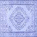 Square Persian Blue Traditional Rug, tr3608blu