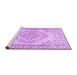 Sideview of Machine Washable Persian Purple Traditional Area Rugs, wshtr3608pur