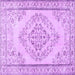 Square Persian Purple Traditional Rug, tr3608pur