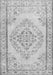 Serging Thickness of Machine Washable Persian Gray Traditional Rug, wshtr3608gry