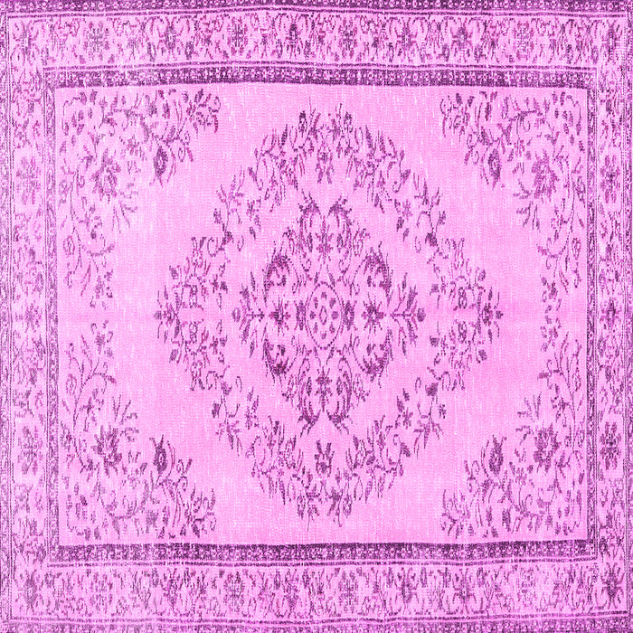 Square Persian Pink Traditional Rug, tr3608pnk