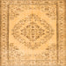Serging Thickness of Persian Orange Traditional Rug, tr3608org