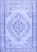 Machine Washable Persian Blue Traditional Rug, wshtr3608blu