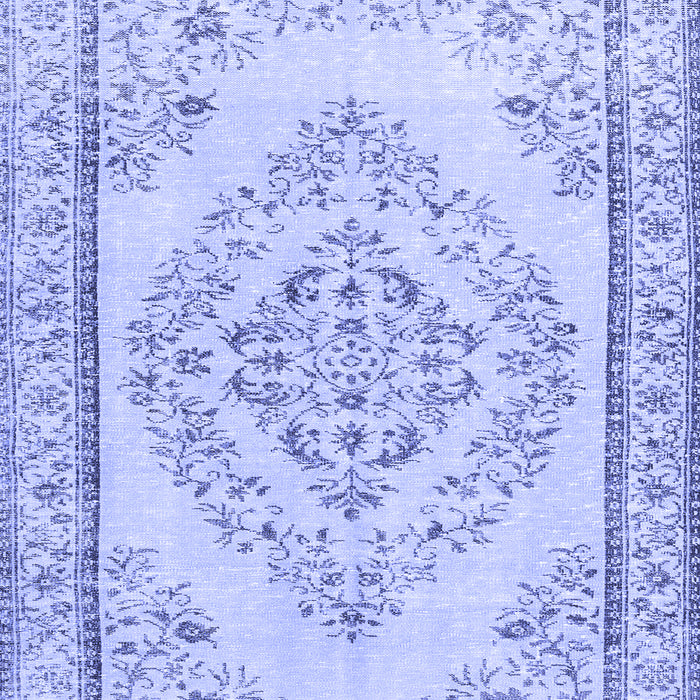 Machine Washable Persian Blue Traditional Rug, wshtr3608blu