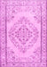 Machine Washable Persian Pink Traditional Rug, wshtr3608pnk