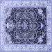 Square Persian Blue Traditional Rug, tr360blu