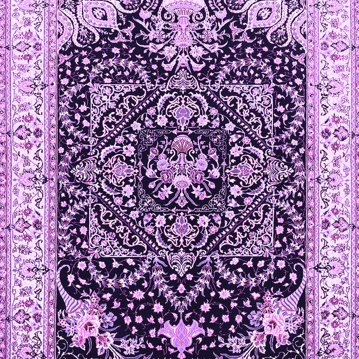 Machine Washable Persian Purple Traditional Area Rugs, wshtr360pur