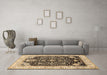 Machine Washable Persian Brown Traditional Rug in a Living Room,, wshtr360brn