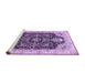 Sideview of Machine Washable Persian Purple Traditional Area Rugs, wshtr360pur