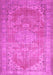 Machine Washable Persian Pink Traditional Rug, wshtr3610pnk