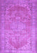 Machine Washable Persian Purple Traditional Area Rugs, wshtr3610pur