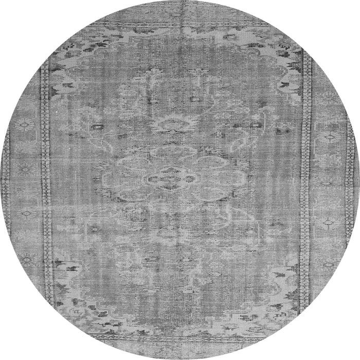 Square Persian Gray Traditional Rug, tr3610gry