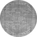 Square Persian Gray Traditional Rug, tr3610gry