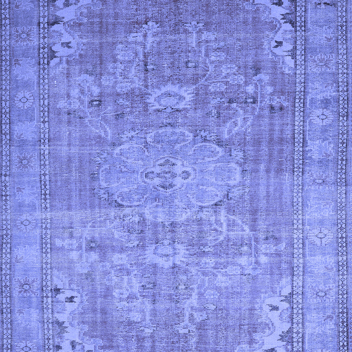 Machine Washable Persian Blue Traditional Rug, wshtr3610blu