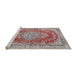 Sideview of Machine Washable Traditional Cherry Red Rug, wshtr3611