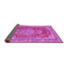 Sideview of Persian Pink Traditional Rug, tr3611pnk