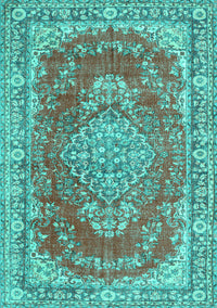 Persian Turquoise Traditional Rug, tr3611turq