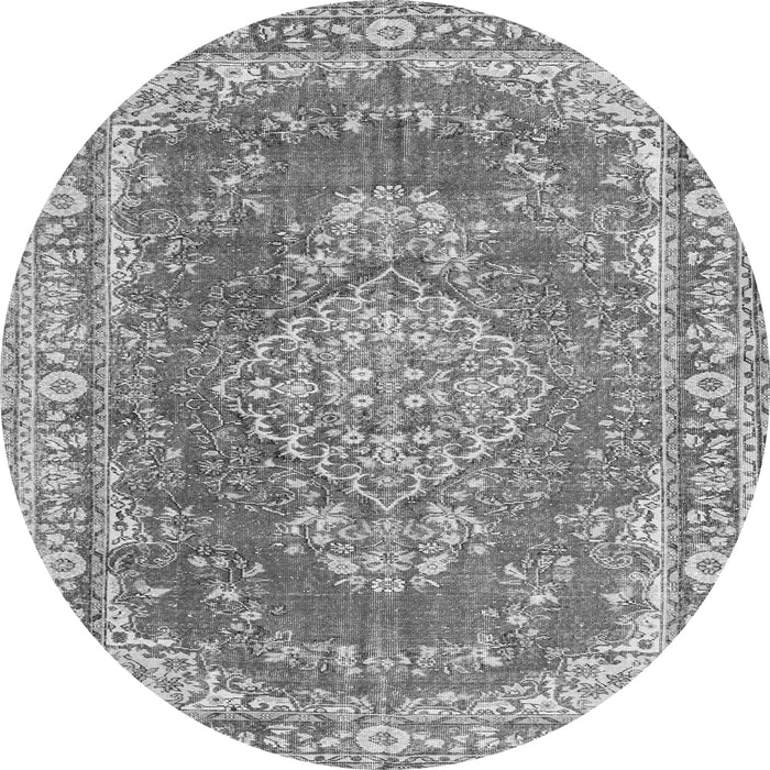 Square Persian Gray Traditional Rug, tr3611gry
