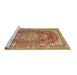 Sideview of Machine Washable Persian Brown Traditional Rug, wshtr3611brn