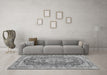 Machine Washable Persian Gray Traditional Rug in a Living Room,, wshtr3611gry