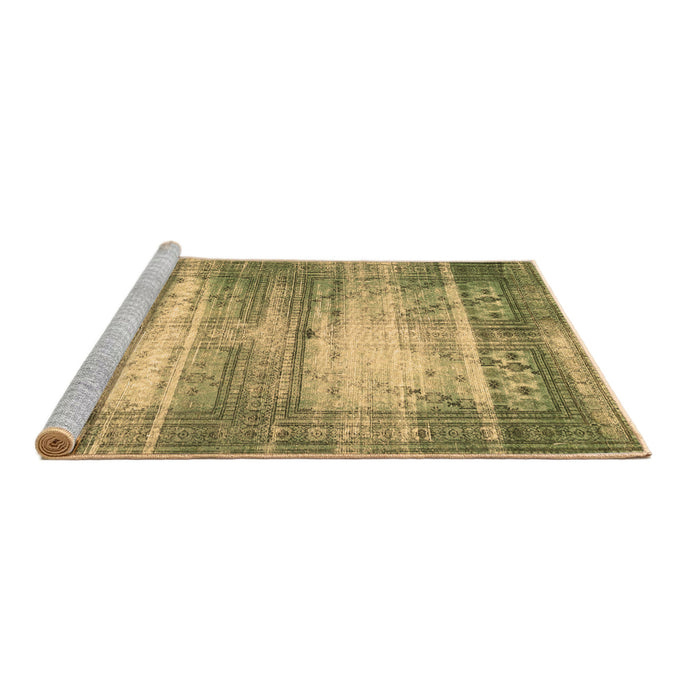 Sideview of Machine Washable Persian Brown Traditional Rug, wshtr3612brn