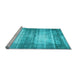 Sideview of Machine Washable Persian Light Blue Traditional Rug, wshtr3612lblu