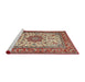 Sideview of Machine Washable Traditional Fire Brick Red Rug, wshtr3613