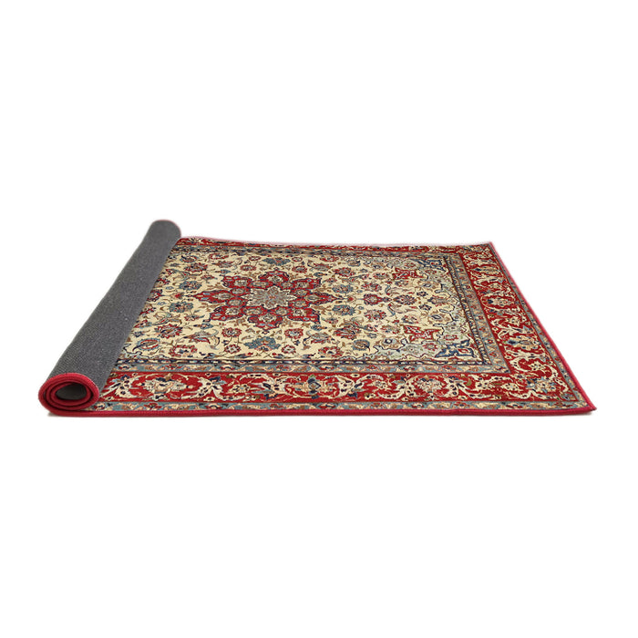 Sideview of Traditional Fire Brick Red Persian Rug, tr3613