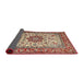 Sideview of Traditional Fire Brick Red Persian Rug, tr3613