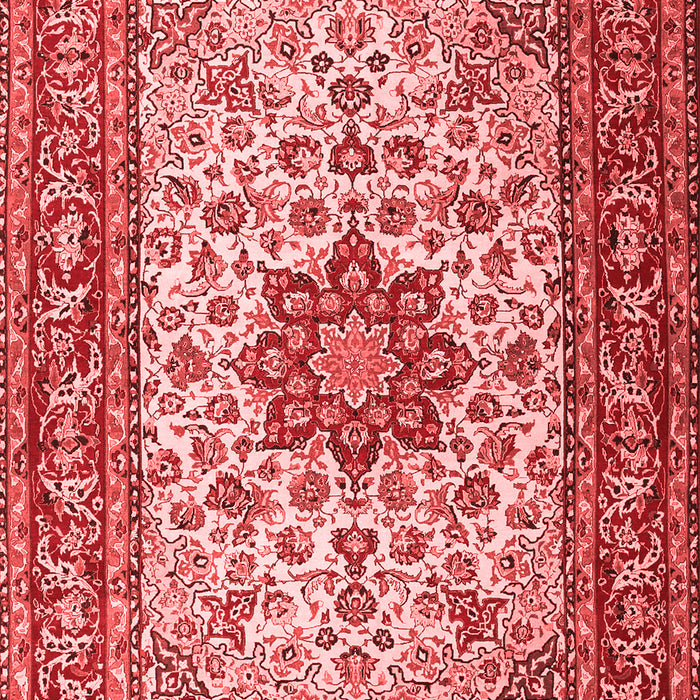 Machine Washable Persian Red Traditional Rug, wshtr3613red
