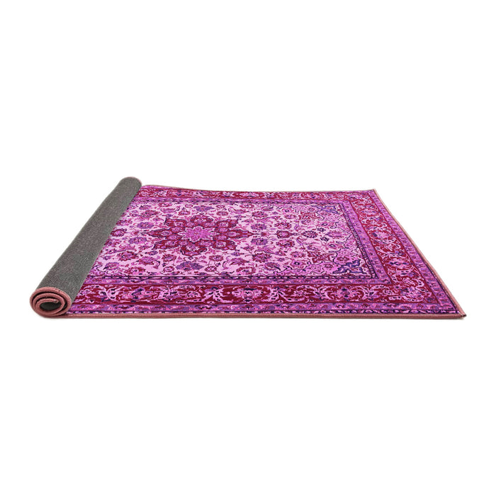 Sideview of Persian Pink Traditional Rug, tr3613pnk