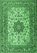 Machine Washable Persian Emerald Green Traditional Area Rugs, wshtr3613emgrn