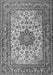 Serging Thickness of Machine Washable Persian Gray Traditional Rug, wshtr3613gry