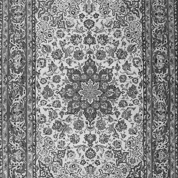 Serging Thickness of Machine Washable Persian Gray Traditional Rug, wshtr3613gry