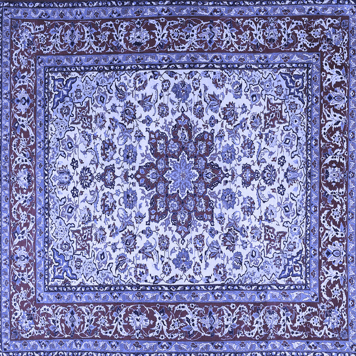 Square Persian Blue Traditional Rug, tr3613blu